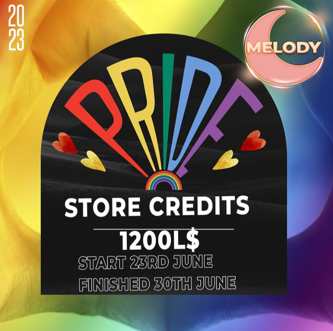 1200L$ Store Credit from Melody until June 30th